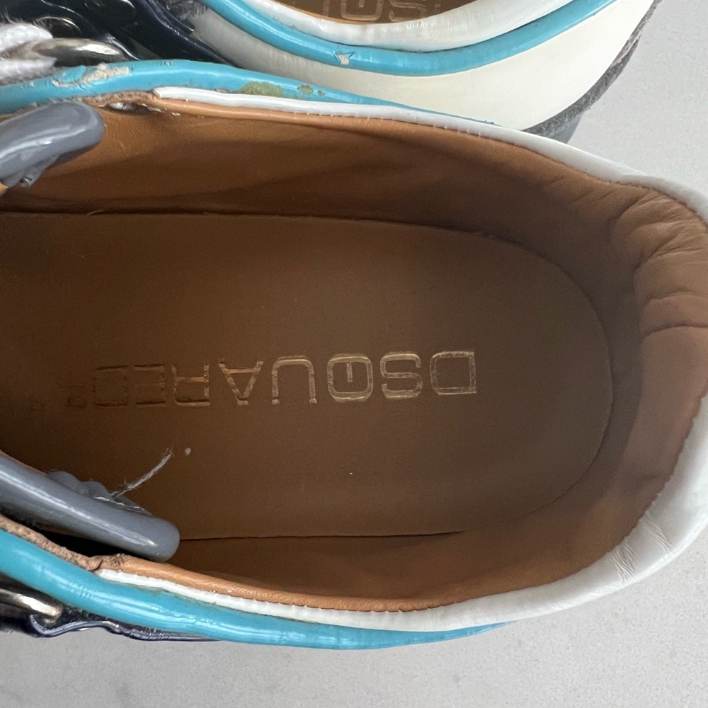 DQUARED blue white Running shoes 36 - Picture 3 of 7
